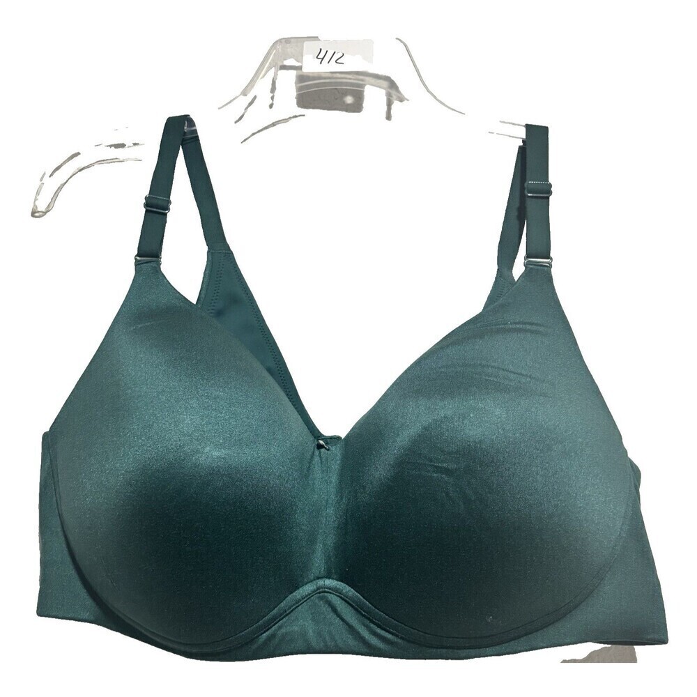 CACIQUE Lightly Lined No Wire Green Turquoise Bra Size‎ 40DD